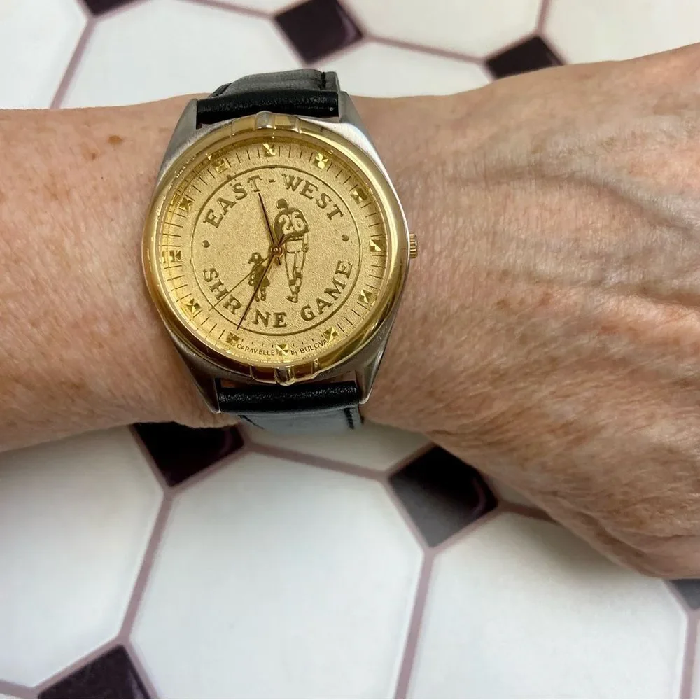 Vintage 2002 / 2003 Caravelle by Bulova East West Shrine Bowl Game Watch